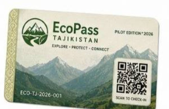 EcoPass card with QR code
